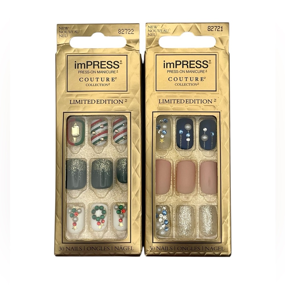imPRESS Couture Collection Christmas Press-On Nails - Lot of 2